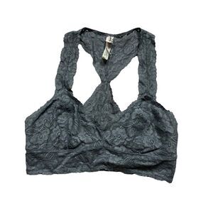 Free People Intimately Bralette Lace Small Gray